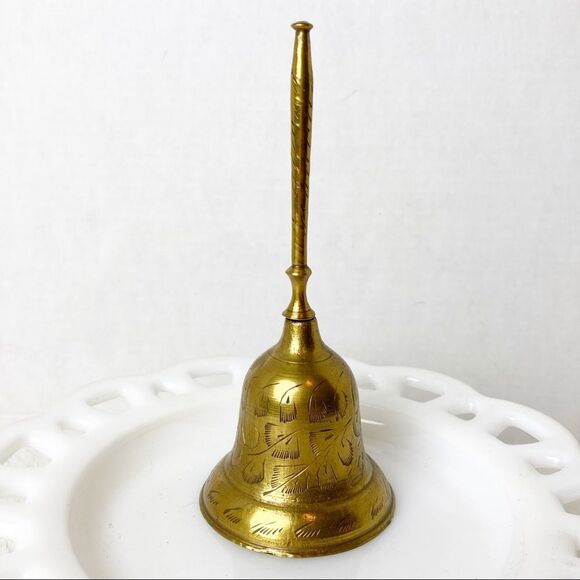 vintage Other - Etched brass bell
